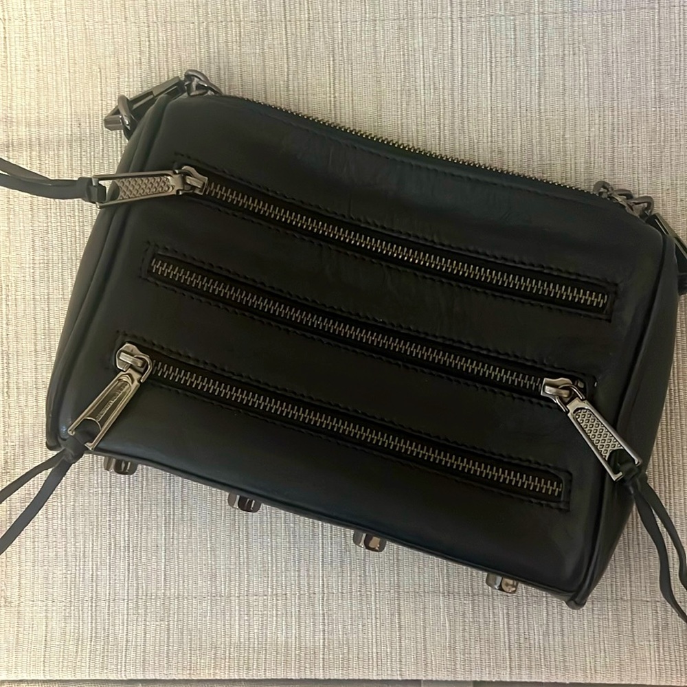 Rebecca Minkhoff Mini 5-zip Black Crossbody